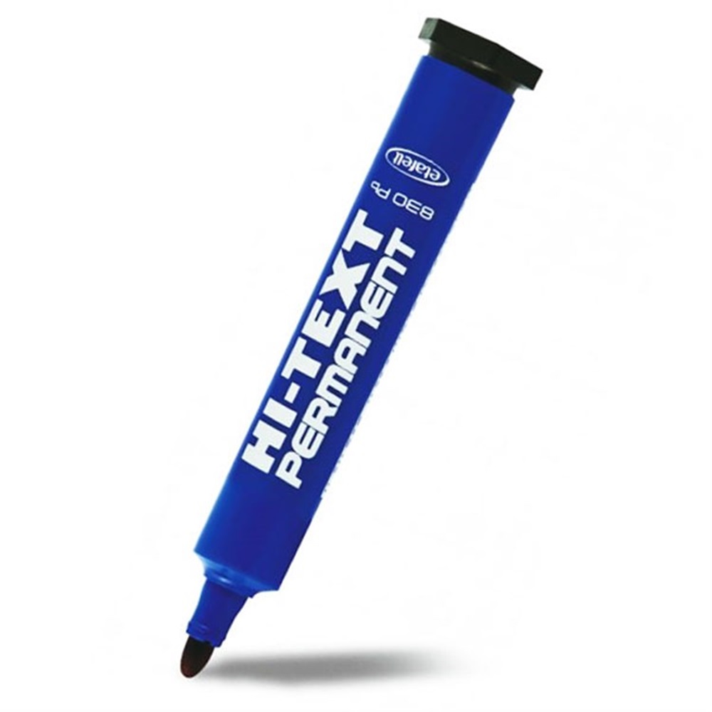 Hi-Text Marker Kesik Uç Mavi Koli Kalemi
