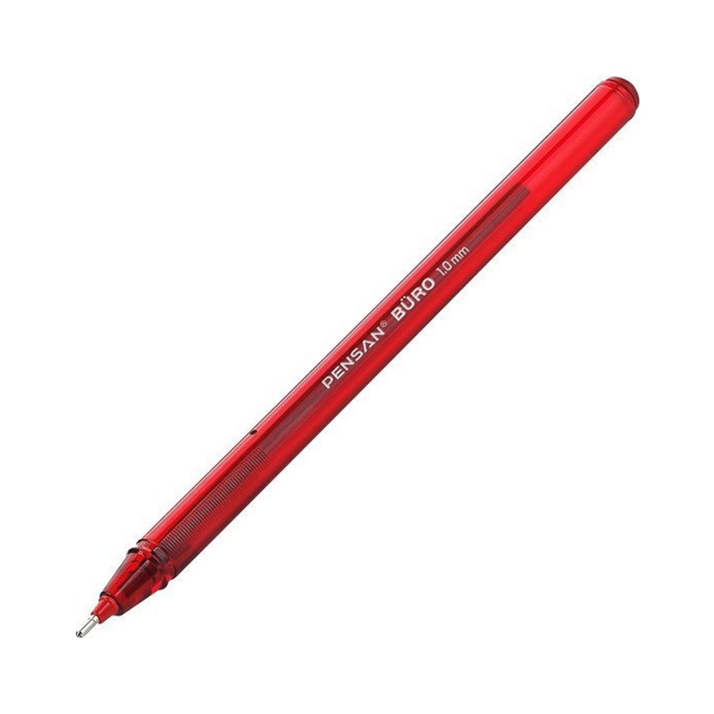 Pensan Büro Tükenmez Kalem 1.00mm Kırmızı 50 li