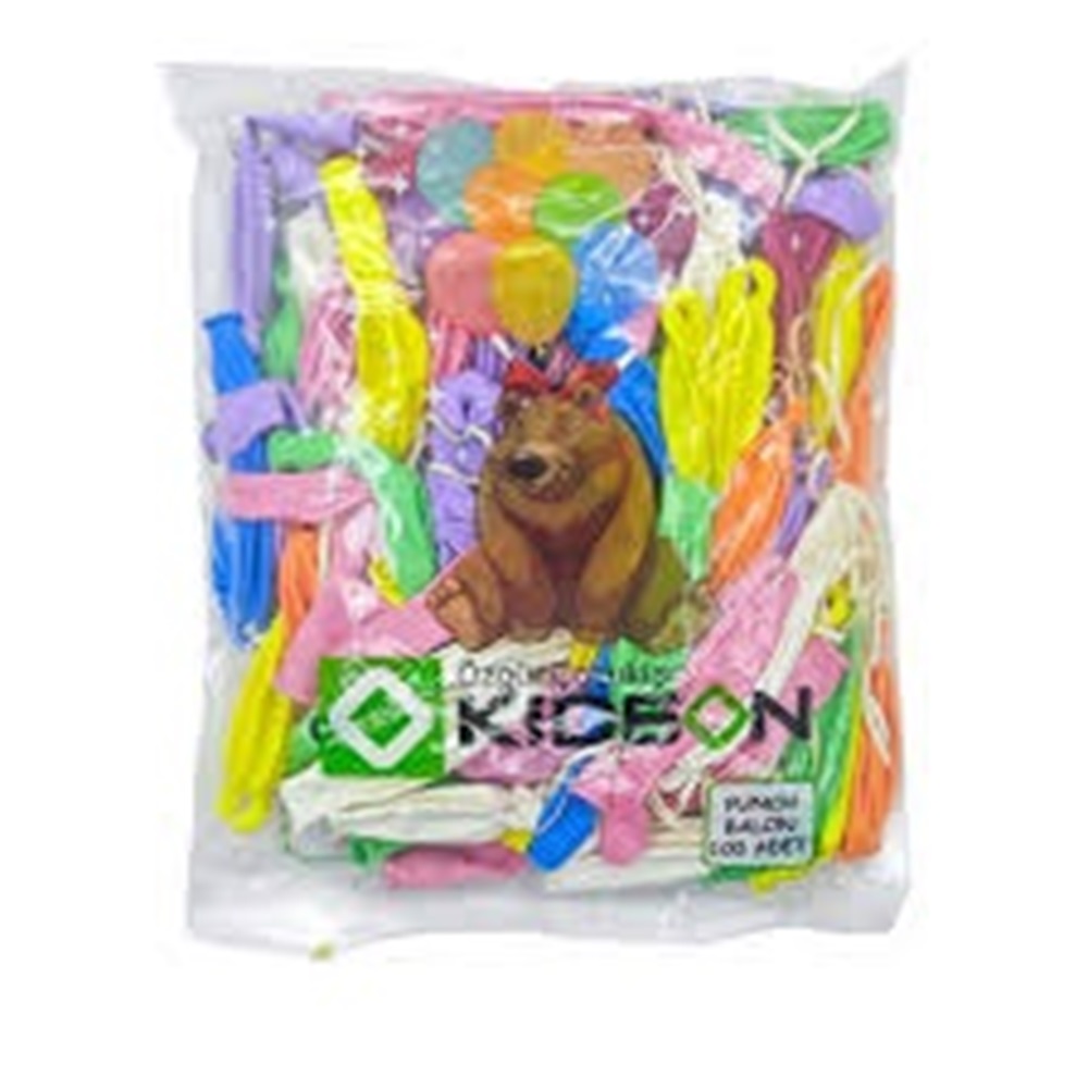Kidson Balon Baskısız Punch 8 Renk