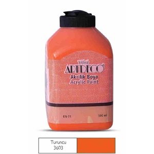 Artdeco Akrilik Boya 500ml Turuncu 3603