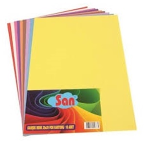 SAN KARIŞIK RENK FON KARTOUNU 25X35
