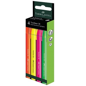 Faber Castell Fosforlu Kalem 38 Neon 4X 2022