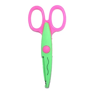 Rubenis Şekilli Öğrenci Makası - RMS24 - Yeşil Pembe