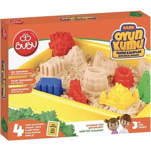 Bu-bu Oyun Kumu Büyük Havuzlu Tarihi Kalıplar Seti 1000 Gr.