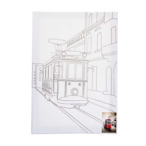 Ceoart Desenli Tuval 35x50 - Taksim