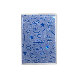 Mikro Nota Desenli Not Defteri Çizgili Küçük Boy NT-216 - Mavi