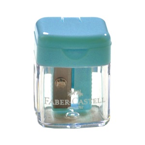 Faber Castell Mini Box Kalemtraş Pastel Renkler - Mavi