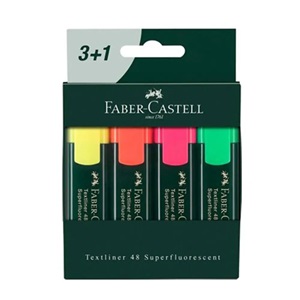 Faber Castell Fosforlu Kalem Textliner 3+1 Renk