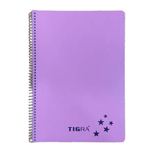 Tigra Spiralli P.P Kapak 96 Yaprak A4 Kareli TD-096 - Pembe