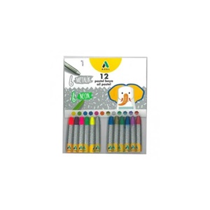 Adel 6 Renk Metalik 6 Renk Neon Pastel Boya 12 li