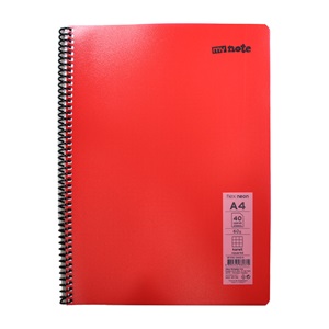 Mynote Flex Neon Defter A4 40 Yp Kareli - Kırmızı