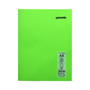 Mynote Text Neon Defter A5 40yp Çizgili - Yeşil