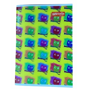 Mynote Text Up Defter A5 60 Yp Kareli - Renkli Baykuş
