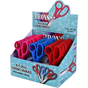 Brons Küt Uçlu Öğrenci Makası