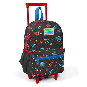 Yaygan Coral High Anaokul Çekçekli Sırt Çantası - Uzay Araçları - 24010