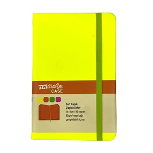 Mynote Case Neon 9x14 96yp Çizgisiz - Sarı - Sarı Yaprak