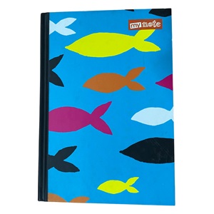 Mynote Neon Sert Kapak Defter 14x20 96yp Çizgili - Mavi - Balık