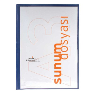 Umix Önden Cepli Sunum Dosyası A3 20 li Lacivert