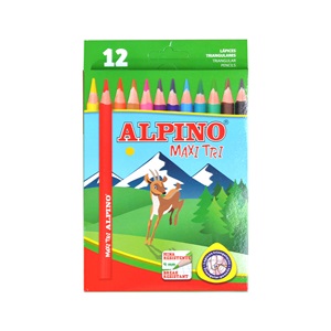 Alpino Maxi Tri Kuru Boya Kalemi 12 li
