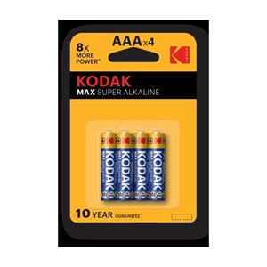 Kodak AAA Max Alkalin Blister İnce Pil