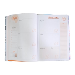 Lizy 17x24 Akademik Ajanda 2023 Eylül-2024 Aralık- Mor Papatyalar