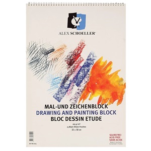 Alex Schoeller 35x50 Resim Defteri 165 gr 15 yp spiralli ALX-024/50
