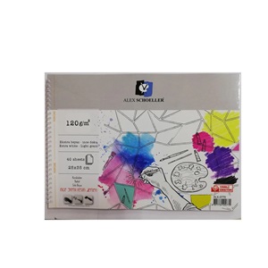 Alex Schoeller 25x35 120 gr Spiralli Resim Defteri 40 yp ALX-0770