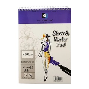 Alex Schoeller A4 200 gr Spiralli Sketch Marker Pad 40lı ALX:0427