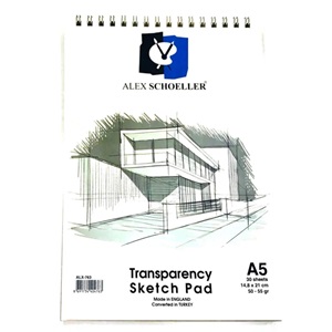 Alex Schoeller A5 50/55 GR gr Spiralli Eskiz Blok 30 YP ALX-0763