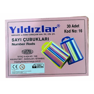 Yıldızlar Sayı Çubuğu Plastik Kutulu