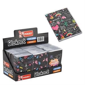 Mikro Bloknot Çizgili - NT-206 -Nice Girl- Siyah - A7