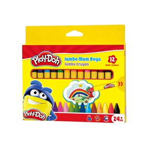 Play-Doh Silinebilir Crayon Mum Boya Jumbo 12 Renk