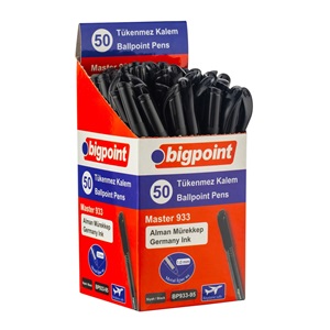 Bigpoint Master 933-95 Tükenmez Kalem 1.00 Mm Siyah 50 li