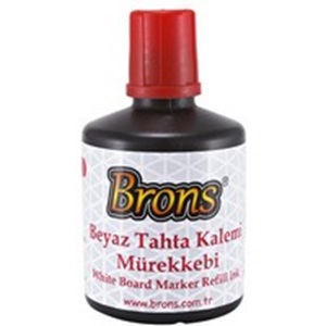 BRONS BR-355 BORD MARKER MÜREKKEBİ KIRMIZI 100 CC