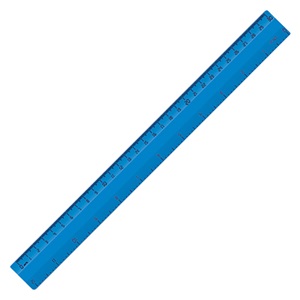 Ark Plastik Cetvel - 601 - Mavi - 30 cm