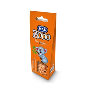 Mas Zoo Karton Pakette Plastik Kaplı Ataş (No: 3 Turuncu)