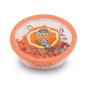Mas Zoo Yuvarlak Kutuda Karışık Set (Turuncu)