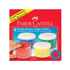 Faber Castell Parmak Boyası 4 Renk 45 ml