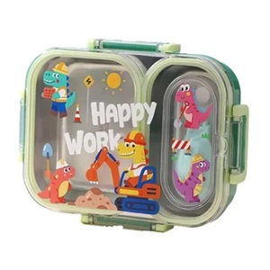 VAGONLİFE Paslanmaz Çelik Lunchbox 600 ml Çift Bölmeli VGN 7163 Yeşil