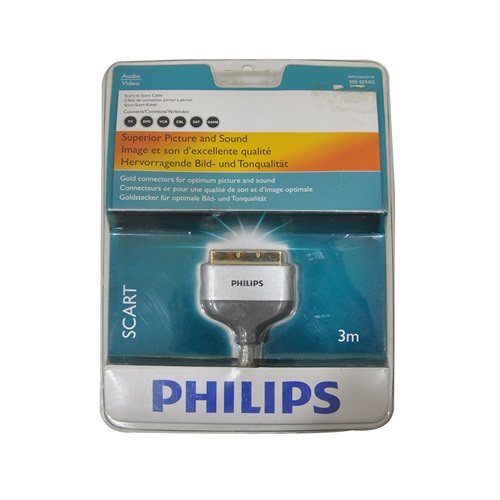 Philips Swv3603S/10 3.0 Mt. Scart To Scart Cable