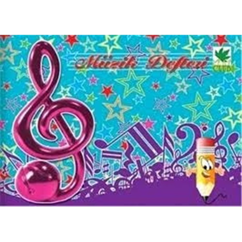 Müzik Defteri 30 Yaprak Küçük Dikişli Spiralsiz