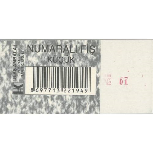 Ulaş Numaralı Fiş Küçük