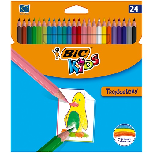Bic Çocuk Tropicolor2 Uzun Boya Kalemi 24 Renk 832568 07.11.029.039