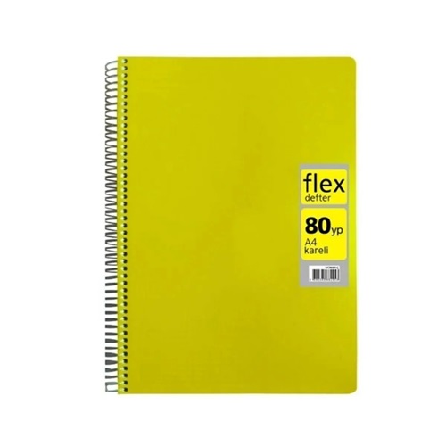 MYNOTE FLEX UP SP PP DEF.A4 80 YP.ÇİZGİSİZ SPİRALLİ UC6123-DKARIŞIK 1 ADET