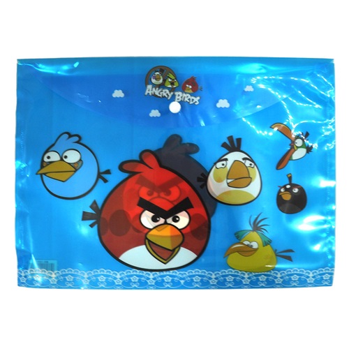 Slm Angry Birds Çıtçıtlı Dosya BD-1601 - Mavi Angry Birds