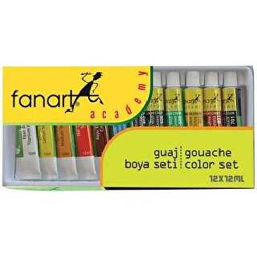 Fanart Academy Guaj Boya Seti,12X12 ml