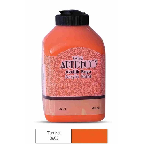Artdeco Akrilik Boya 500ml Turuncu 3603