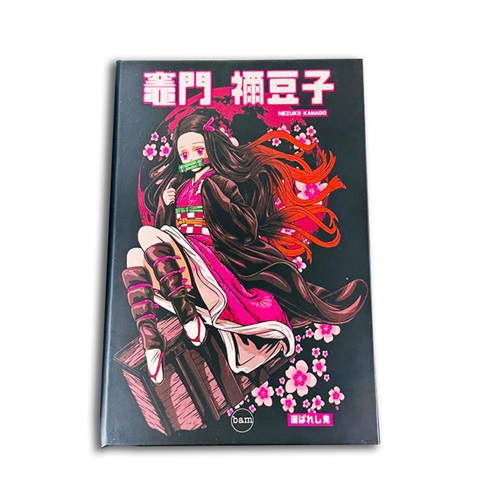 Bam Lastikli Defter Sert Kapak Çizgisiz 160yp-Nezuko Kamado