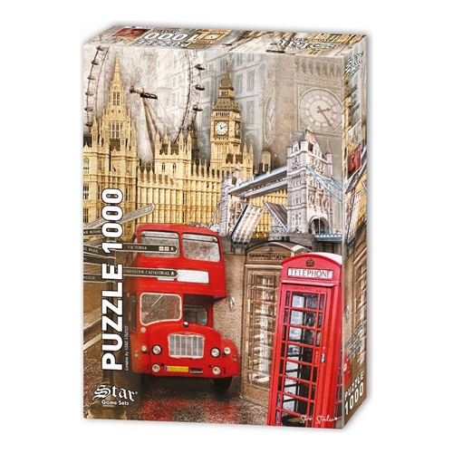 Star Puzzle 1000 Parçalı Londra Kolaj Puzzle