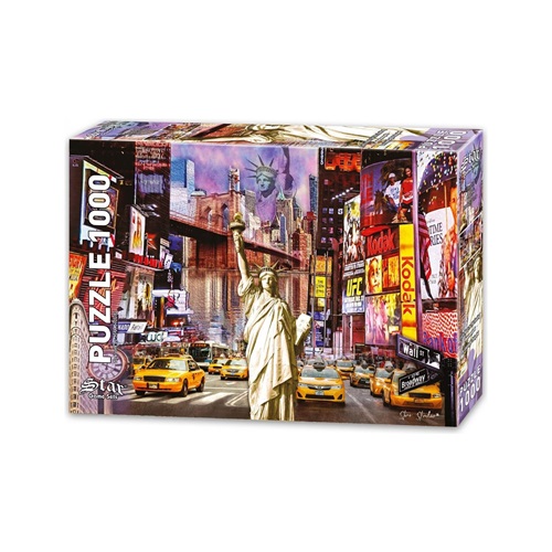 Star Puzzle 1000 Parça New York Kolajı Puzzle Yapboz 1101261
